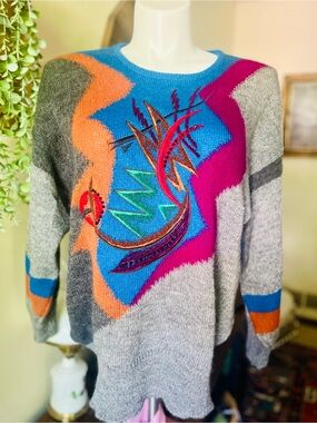 Vintage 1980s Escada Margaretha Ley sweater women’s size large